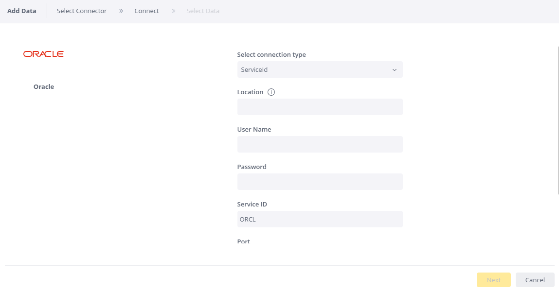 Oracle Settings Form